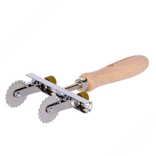 Ajustable cortapastas con 2 ruedas de acero inoxidable