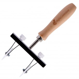 Adjustable pasta cutter with 2 smooth POM blades 2