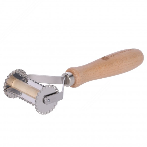 Coupe-pâte avec des lames dentées en acier pour faire Ravioli, Tortelli & Tortelloni - 56mm