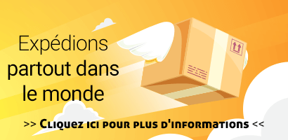 Nous expédions dans le monde entier